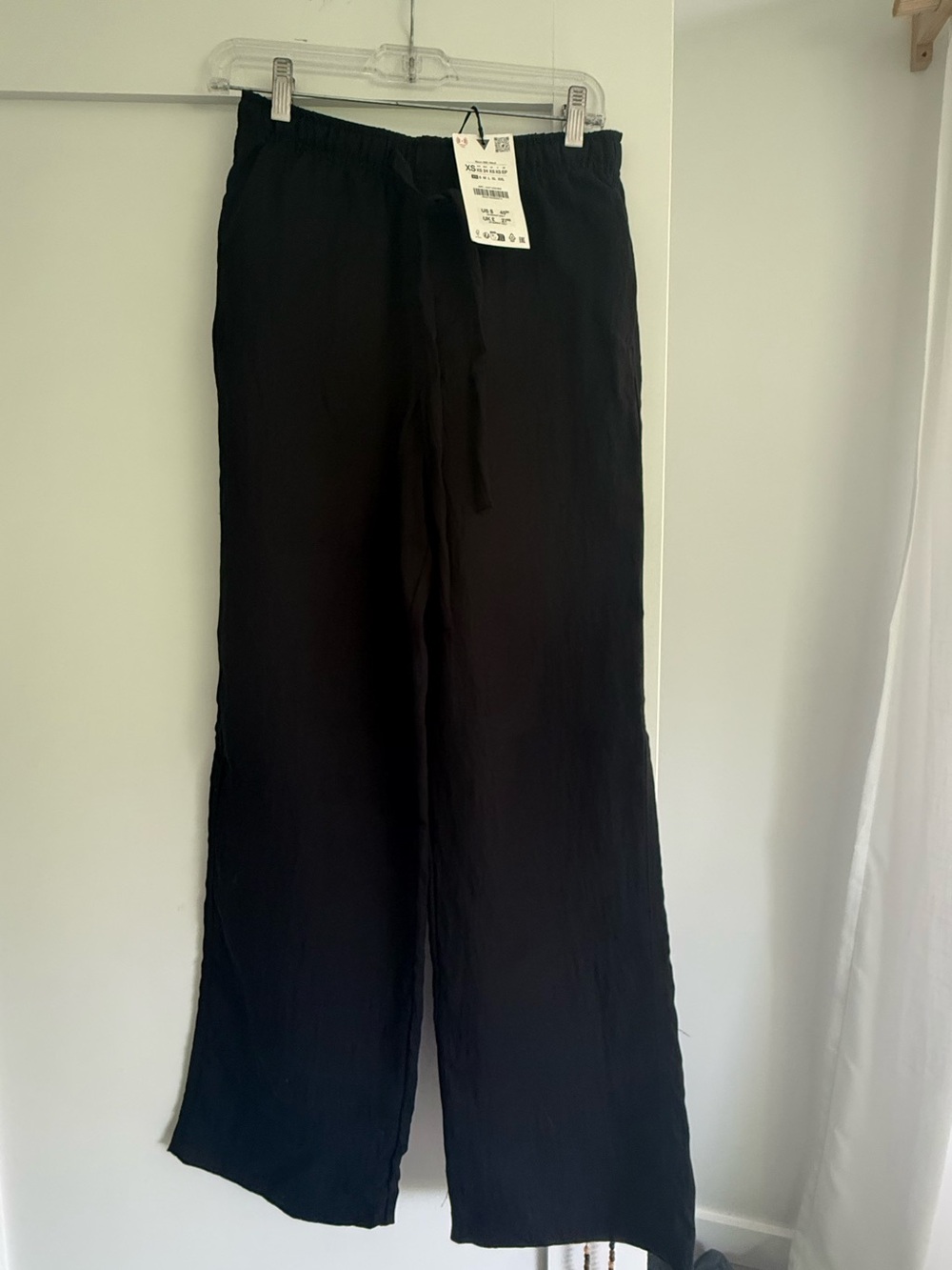 Zara Black Wide-Leg Pants